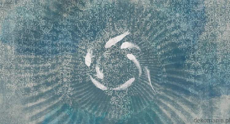 Fototapeta na wymiar ryby w oceanie na kwiecistym tle Oceans Pure MU11088.jpg