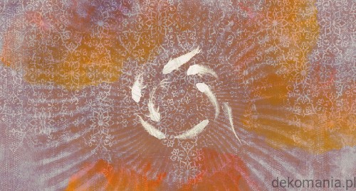 Fototapeta na wymiar ryby w oceanie na kwiecistym tle Oceans Pure MU11089.jpg