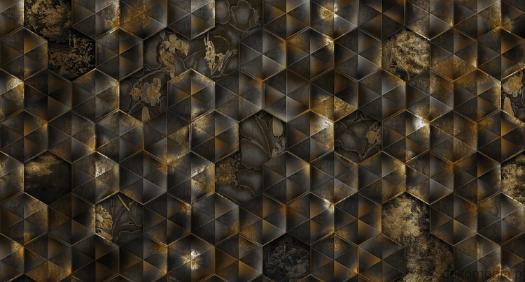 Fototapeta na wymiar geometryczne wzory z efektem holograficznym  Holographic Reflections MU11093.jpg