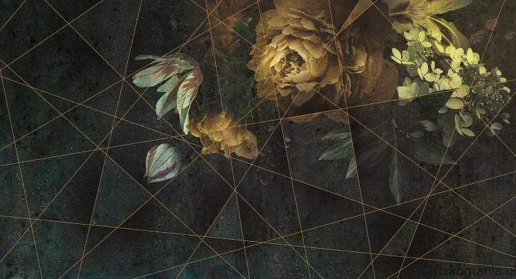 Fototapeta na wymiar geometryczne linie i kwiaty  Feng Shui MU11095.jpg