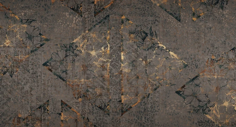 Fototapeta na wymiar kwiatowe wzory z przetarciami Clarity MU11107.jpg